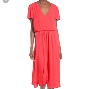Wayf Blouson Midi Dress Size Medium